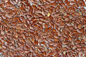 English: Brown Flax Seeds. Français : Graines ...